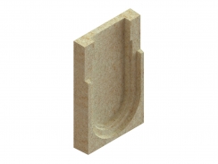 Заглушка блока монолитного водоотводного конечная 67819-К, рис. 1