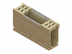 Блок монолитный водоотводной ревизионный к ПУ CompoMax полимербетонный DN200 H510 кл. С250, рис. 1