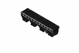 Лоток водоотводный пластиковый PolyMax Drive DN150 h216 с решеткой щелевой чугунной ВЧ кл.D400 (к-т), рис. 2