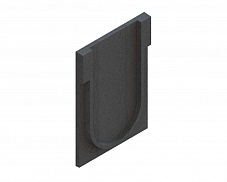 Заглушка торцевая полимербетонная для блока монолитного начального 67519-5Н, рис. 4