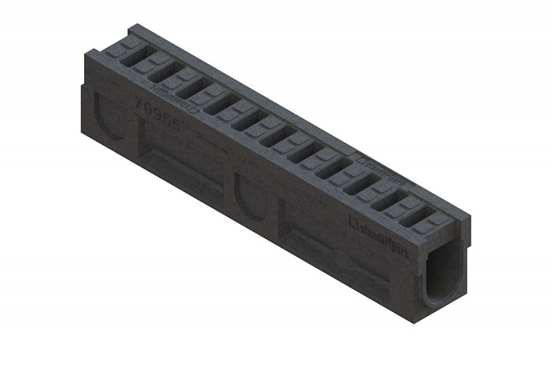 Блок монолитный водоотводный CompoMax DN100 полимербетонный кл. С 70953, рис. 3