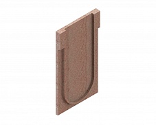 Заглушка торцевая полимербетонная для блока монолитного начальная 67519-Н, рис. 2