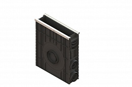 Пескоуловитель сборный PolyMax Basic DN100 h600 с низким бортом, рис. 2