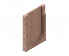 Заглушка торцевая полимербетонная для блока монолитного конечная 67519-5К, рис. 2