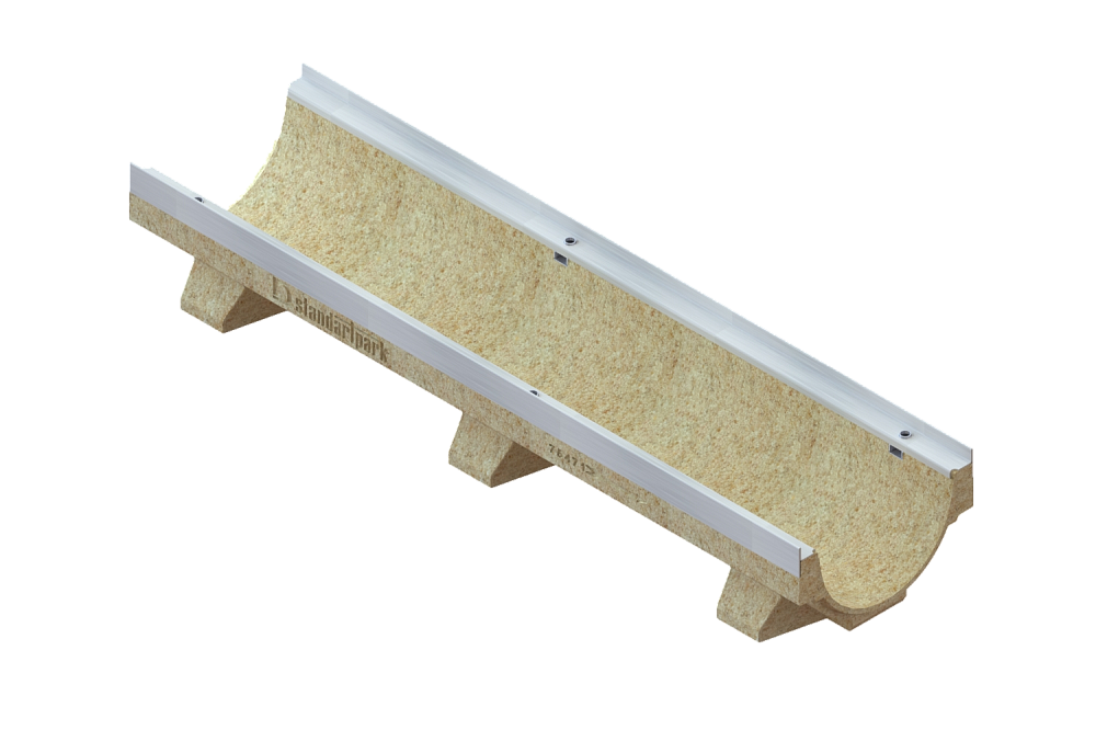 Лоток водоотводный полимербетонный CompoMax Drive DN200 h160 каскадный, рис. 3