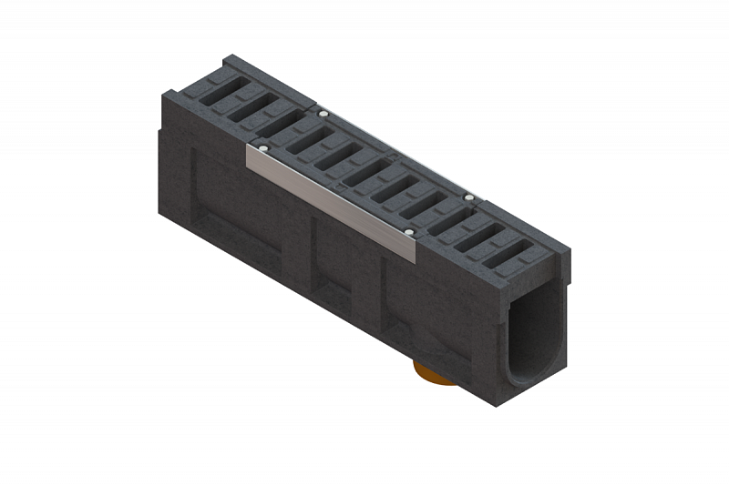 Блок монолитный водоотводный CompoMax ревизионный с решеткой полимербетонной DN150 h31 кл.E (комплект), рис. 6