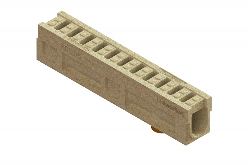 Блок монолитный водоотводный CompoMax DN100 полимербетонный кл. D400 70954, рис. 4