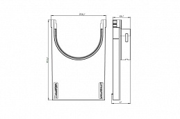 Переходник PolyMax пластиковый для лотков водоотводных пластиковых 8020-М/8080-М, рис. 2
