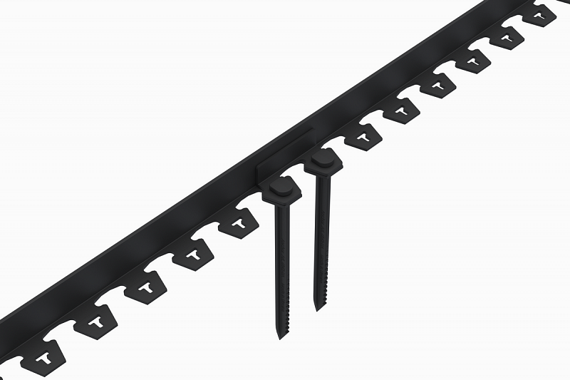 Бордюр пластиковый "New Fix Roll" H38 (комплект) черный, рис. 2