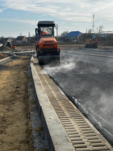 Строительство подъездной автодороги г. Азов, Ростовская область