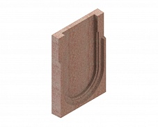 Заглушка торцевая полимербетонная для блока монолитного конечная 67219-5К, рис. 2