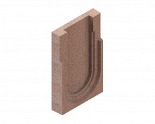 Торцевая заглушка полимербетонная для блока монолитного конечная 67019-5К, рис. 2