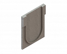 Заглушка торцевая полимербетонная для блока монолитного начальная 67519-4Н, рис. 3