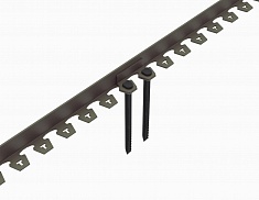 Бордюр пластиковый "New Fix Roll" H52 (комплект) коричневый, рис. 2