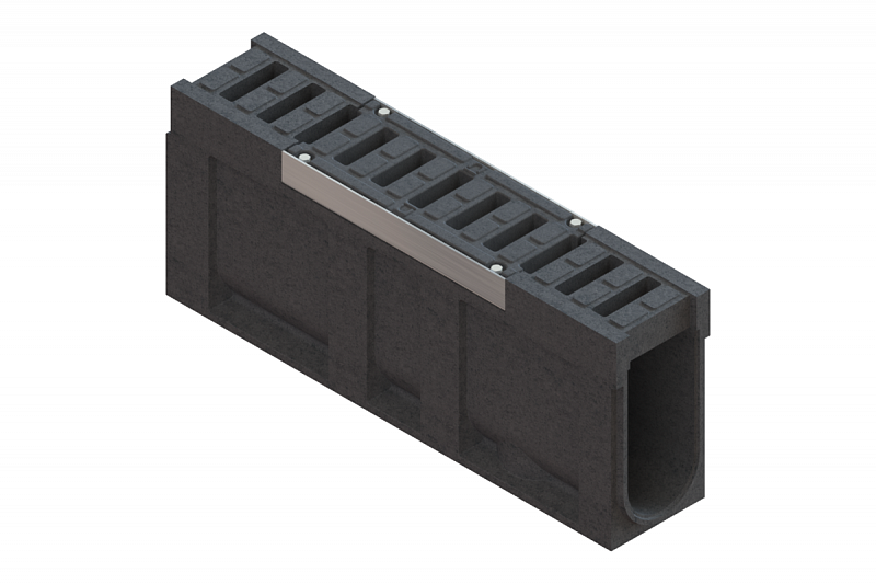 Блок монолитный водоотводный CompoMax ревизионный к ПУ с решеткой полимербетонной DN150 h41 кл.E (комплект), рис. 3