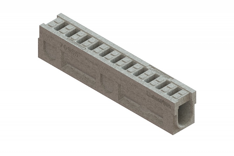 Блок монолитный водоотводный CompoMax DN100 полимербетонный кл. D400 70954, рис. 2