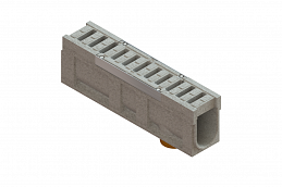 Блок монолитный водоотводный CompoMax ревизионный с решеткой полимербетонной DN150 h31 кл.E (комплект), рис. 5