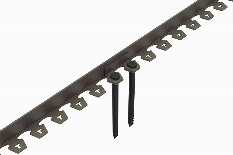 Бордюр пластиковый "New Fix Roll" H38 (комплект) коричневый, рис. 2