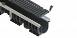 Лоток водоотводный PolyMax Drive на защелках с решеткой щелевой чугунной ВЧ кл.D (комплект)