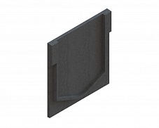 Заглушка торцевая полимербетонная для блока монолитного начальная 67719-4Н, рис. 4