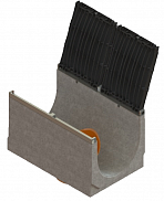 Лотки водоотводные бетонные BetoMax с решёткой щелевой чугунной с защёлкой DN500 каскадом h460-780 кл.E600 (комплект), рис. 3