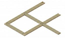 Модуль Г-образного соединения лотков 150х150, рис. 2