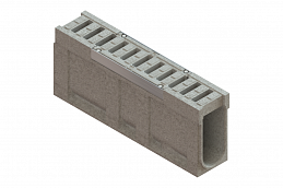 Блок монолитный водоотводный CompoMax ревизионный к ПУ с решеткой полимербетонной DN150 h41 кл.С (комплект), рис. 2