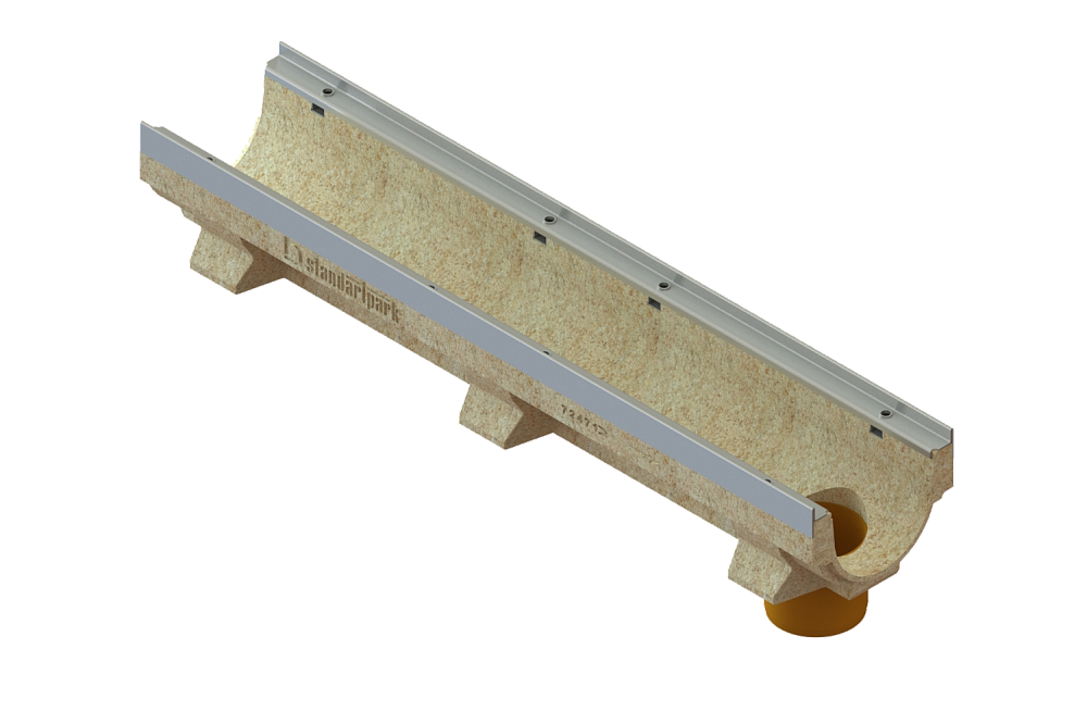 Лоток водоотводный полимербетонный CompoMax Drive DN150 h160, рис. 4