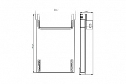 Переходник PolyMax пластиковый для лотков водоотводных пластиковых 8050-М/8080-М, рис. 2