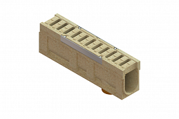 Блок монолитный водоотводный CompoMax ревизионный с решеткой полимербетонной DN150 h31 кл.С (комплект), рис. 4