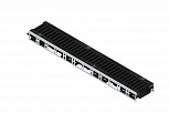 Лоток водоотводный PolyMax Drive на защелках с решеткой щелевой чугунной ВЧ кл. D (комплект)