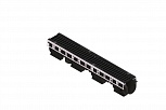 Лоток водоотводный PolyMax Drive на защелках с решеткой щелевой чугунной ВЧ кл.D (комплект)