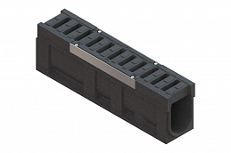 Блок монолитный водоотводный CompoMax ревизионный с решеткой полимербетонной DN150 h31 кл.С (комплект), рис. 3