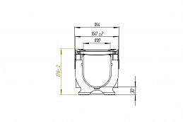 Лоток водоотводный PolyMax Drive пластиковый с решеткой щелевой чугунной ВЧ кл.С (комплект) 0800033-М, рис. 2