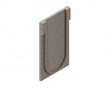 Заглушка торцевая полимербетонная для блока монолитного начальная 67519-Н, рис. 3