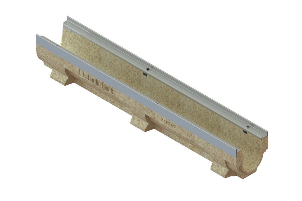 Лоток водоотводный полимербетонный CompoMax Drive DN100 h160, рис. 3